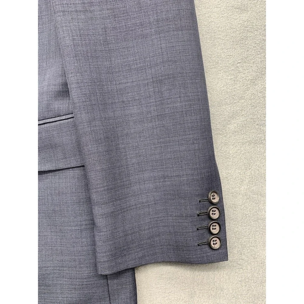 Alberto Celini Blazer 44L Men Single Breasted Gray Modern Contemporary Church